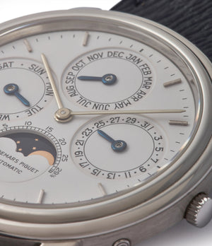 Perpetual Calendar white dial Audemars Piguet PT2567 Quantieme Perpetual Calendar rare vintage dress watch for sale online A Collected Man London UK specialist rare watches