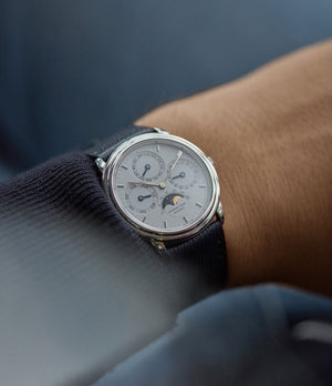 shop pre-owned Audemars Piguet Quantieme Perpetual Calendar platinum PT2567 rare vintage dress watch for sale online A Collected Man London UK specialist rare watches