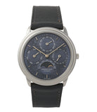 buy Audemars Piguet Quantieme Perpetual Calendar 2120/2 blue dial vintage dress watch for sale online at A Collected Man London UK specialist of rare watches