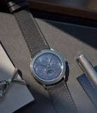 vintage Audemars Piguet Quantieme Perpetual Calendar 2120/2 blue dial vintage dress watch for sale online at A Collected Man London UK specialist of rare watches