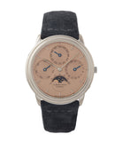 Perpetual Calendar | Salmon Dial | Grey Gold