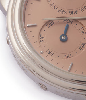 Perpetual Calendar | Salmon Dial | Grey Gold