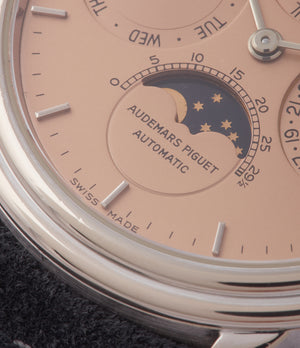 Perpetual Calendar | Salmon Dial | Grey Gold