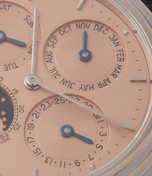 Perpetual Calendar | Salmon Dial | Grey Gold