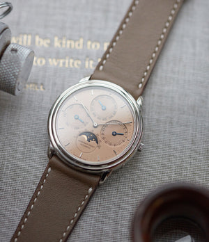 Perpetual Calendar | Salmon Dial | Grey Gold