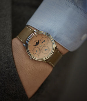 Perpetual Calendar | Salmon Dial | Grey Gold