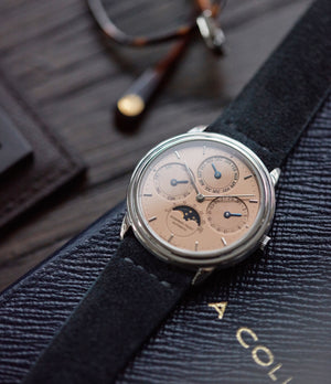 Perpetual Calendar | Salmon Dial | Grey Gold