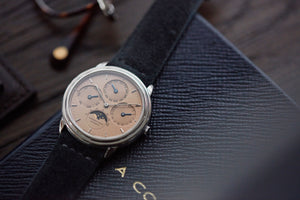 Perpetual Calendar | Salmon Dial | Grey Gold
