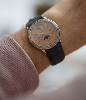 Perpetual Calendar | Salmon Dial | Grey Gold