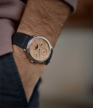 Perpetual Calendar | Salmon Dial | Grey Gold