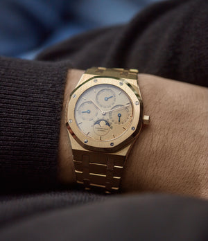 yellow gold ap royal oak chronograph
