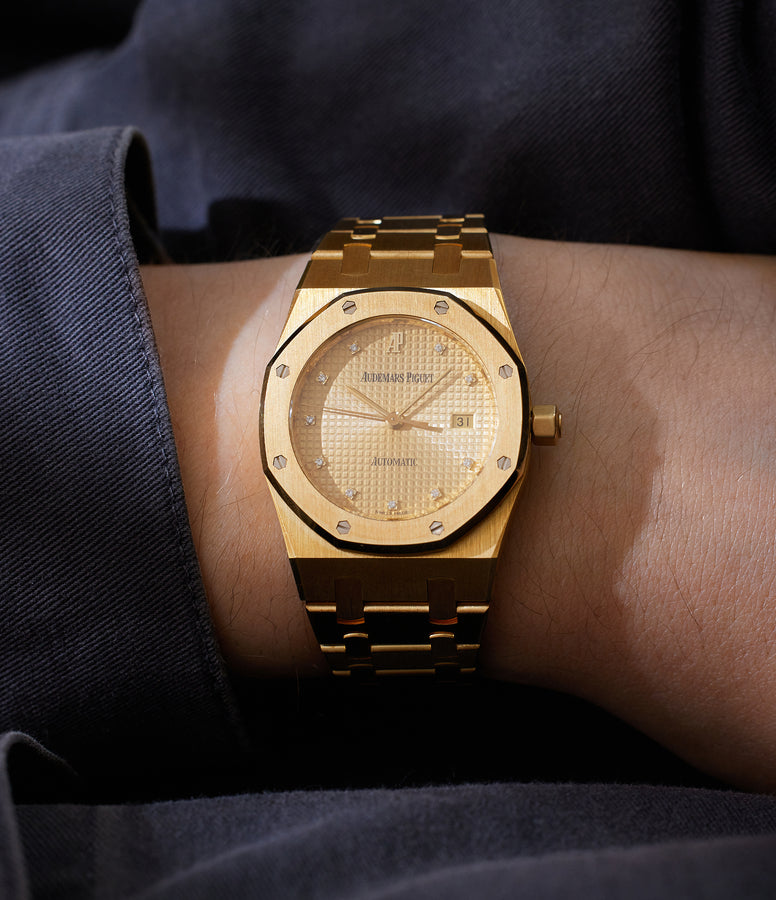 On Wrist Audemars Piguet Royal Oak | 15000BA | Yellow Gold A Collected Man London