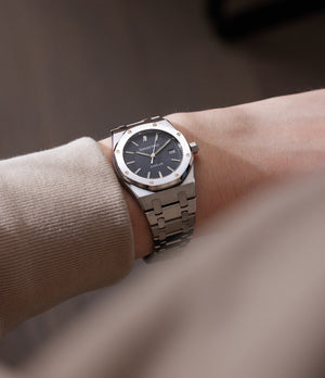 on the wrist Audemars Piguet | Royal Oak | 15000ST/O/0789ST/01 | Stainless Steel | preowned watch at A Collected Man London