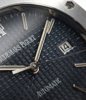 dial close up preowned Audemars Piguet | Royal Oak | 15000ST/O/0789ST/01 | Stainless Steel | preowned watch at A Collected Man London