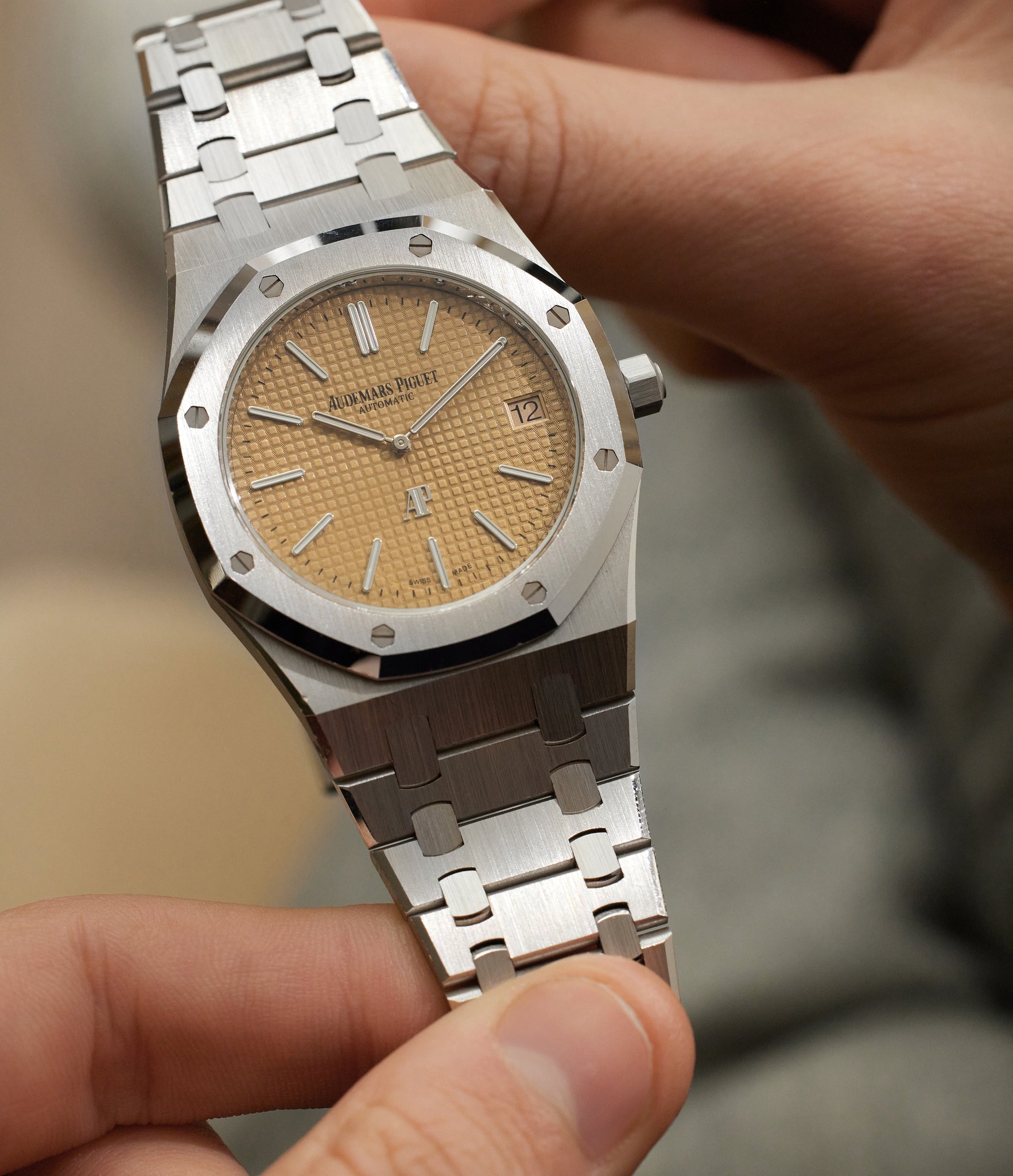 Audemars piguet gold white face on sale