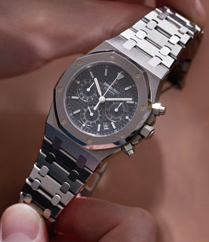 Ap royal oak top chronograph black dial