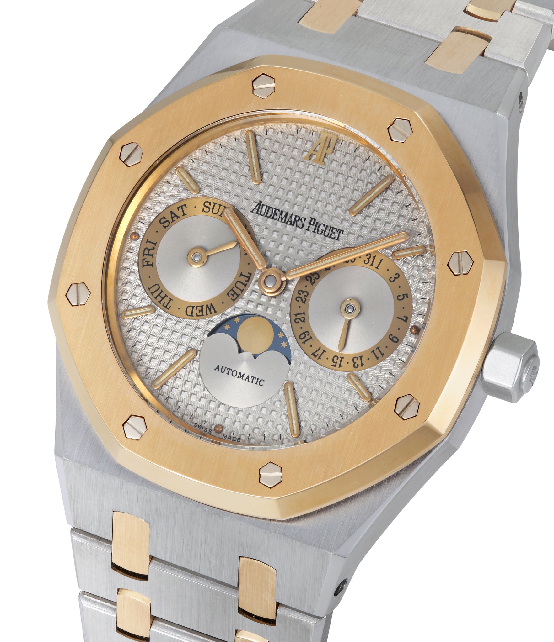 Royal Oak Day Date | 25594 | Stainless Steel And Yellow Gold