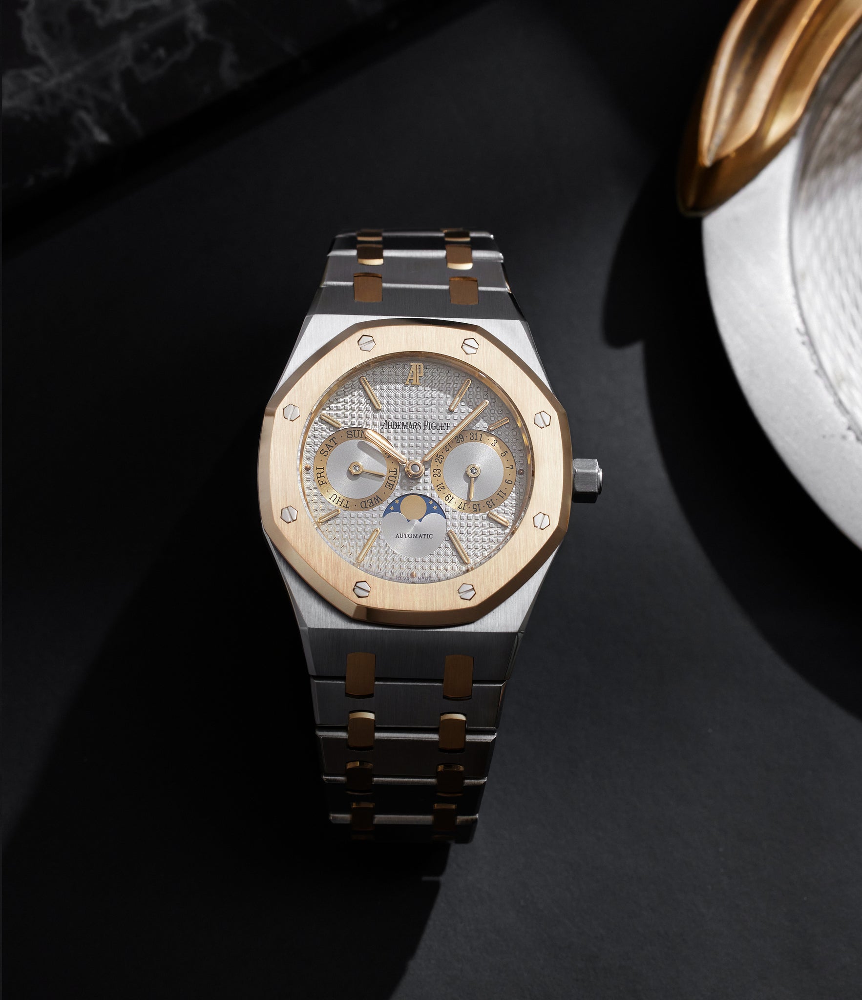 Royal Oak Day Date | 25594 | Stainless Steel And Yellow Gold