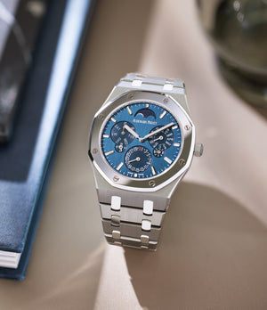 rare Audemars Piguet Royal Oak Perpetual Calendar Ultra-Thin 26586IP.OO.1240IP.01 Titanium & Platinum preowned watch at A Collected Man London