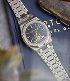 Royal Oak Tourbillon AP extra-slim Special Edition Japanese steel pre-owned watch for sale online at A Collected Man London UK specialist of rare watches