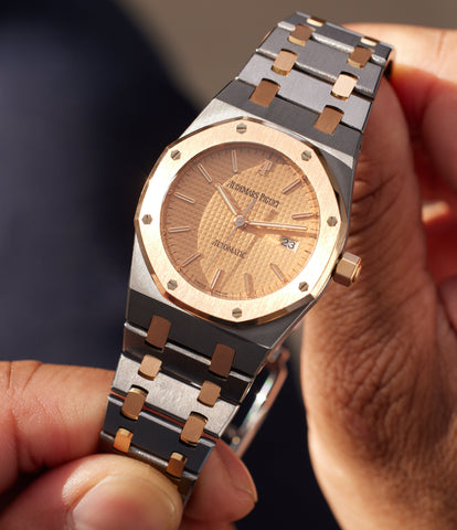 Royal oak deals 15400 rose gold