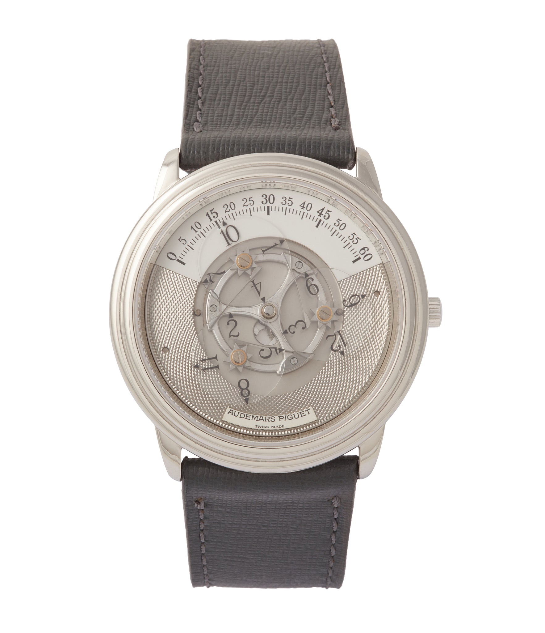 buy vintage 25720PT Audemars Piguet Star Wheel platinum time-only dress watch for sale online at A Collected Man London