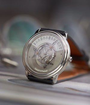 Audemars Piguet Star Wheel platinum time-only dress vintage watch for sale online at A Collected Man London