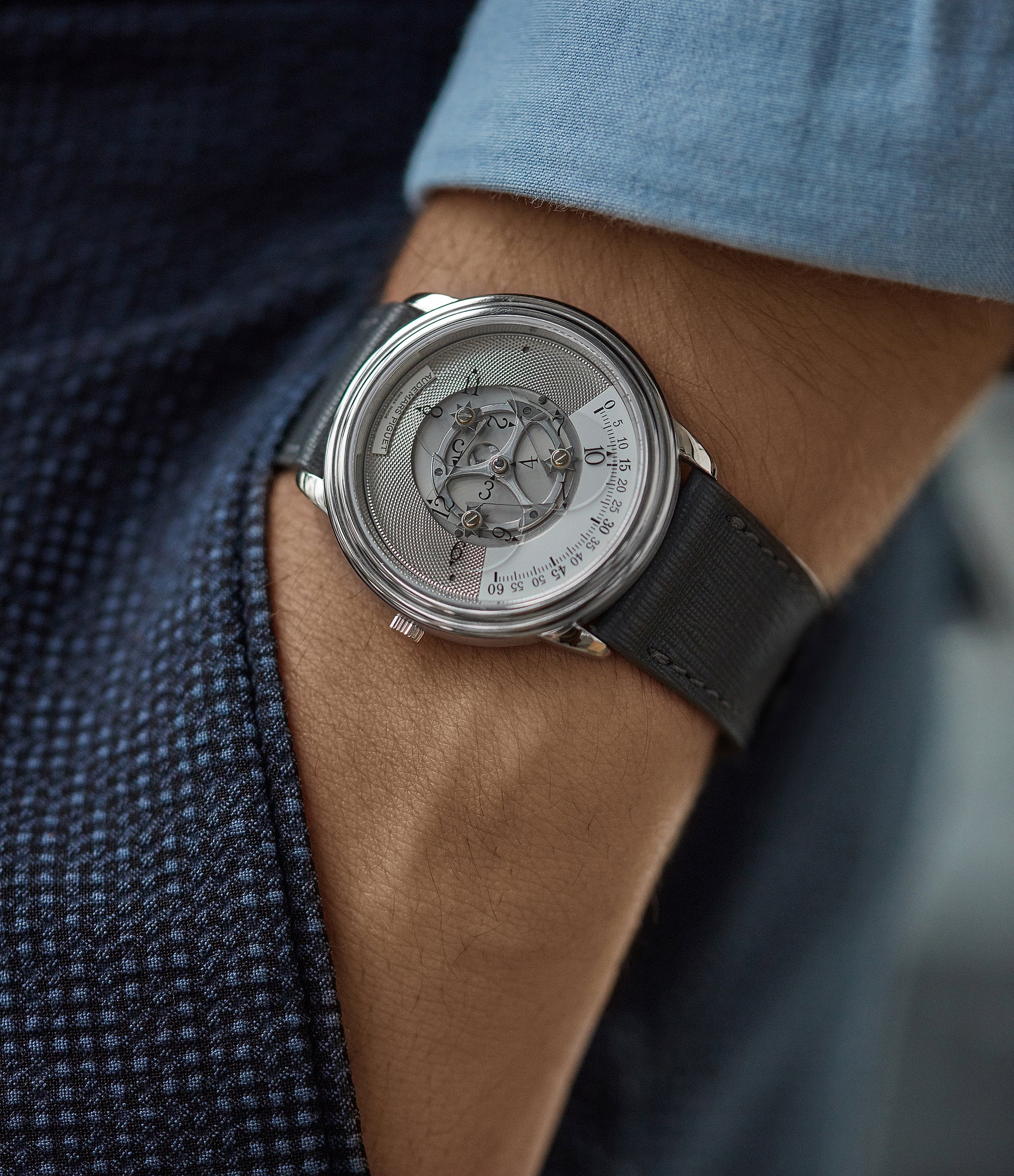 men's wristwatch Audemars Piguet Star Wheel platinum time-only dress watch for sale online at A Collected Man London