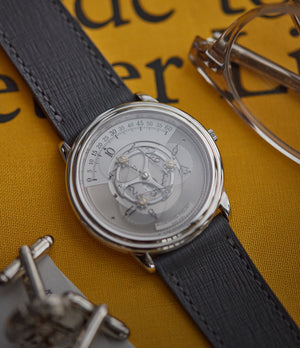 Buy saffiano quality watch strap in grey citadel grey from A Collected Man London, in short or regular lengths. We are proud to offer these hand-crafted watch straps, thoughtfully made in Europe, to suit your watch. Available to order online for worldwide delivery.