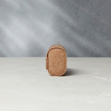 Two-watch oval-shaped roll in cork, stylish and secure home for your favourite watches, designed with travelling or daily storage in mind