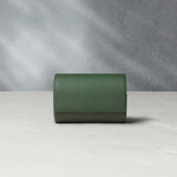 Watch Case | Barcelona, two-watch roll, emerald, grained leather | Buy at A Collected Man Accessories | Available Worldwide