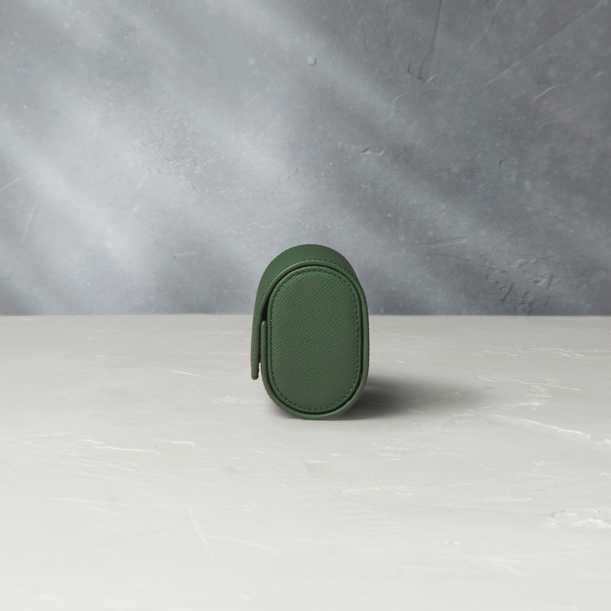 Watch Case | Barcelona, two-watch roll, emerald, grained leather | Buy at A Collected Man Accessories | Available Worldwide