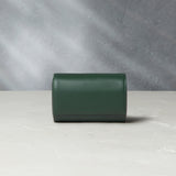 Barcelona, two-watch roll, emerald, saffiano leather | Buy at A Collect Man London
