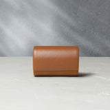 Buy Two-watch roll, whisky tan, saffiano leather | Buy at A Collected Man London