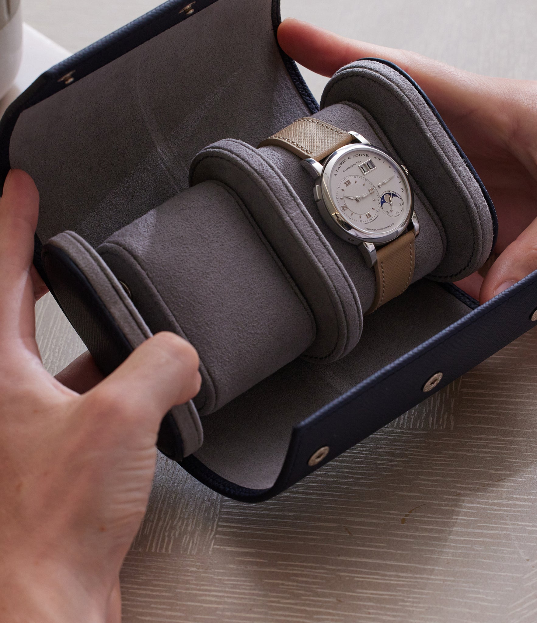 Two watch cheap travel case