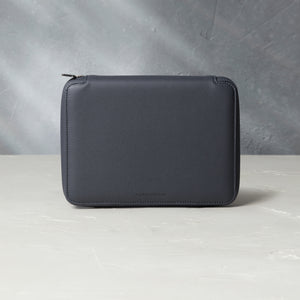 Besançon, eight-watch folio, midnight blue, grained leather | Buy A Collected Man Accessories