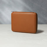 Besançon, eight-watch folio Eight-watch slim folio in whisky-tan grained leather | Available Worldwide | A Collected Man