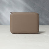 Besançon, eight-watch folio Eight-watch slim folio in taupe grey grained leather | A Collected Man | Available Worldwide