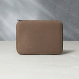 Besançon, eight-watch folio Eight-watch slim folio in brown taupe nubuck leather | Available Worldwide | A Collected Man