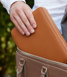 Besançon, eight-watch folio Eight-watch slim folio in whisky-tan grained leather | Available World Wide | A Collected Man