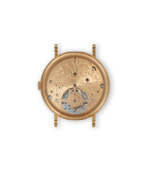 Caseback Display back | Breguet | Tourbillon | 3350 | Yellow Gold | Available worldwide at A Collected Man
