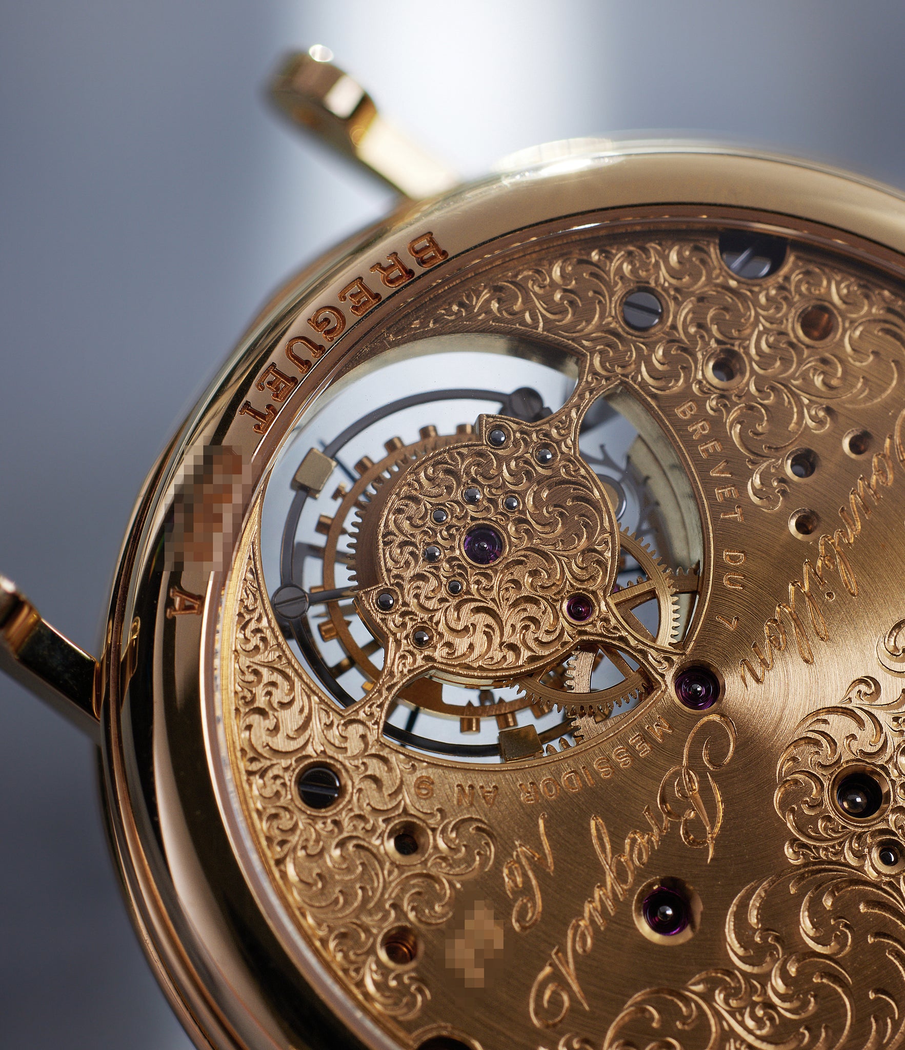 Caseback display back | Breguet | Tourbillon | 3350 | Yellow Gold | Available worldwide at A Collected Man