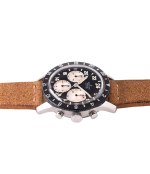 Breitling chronograph 1765 Unitime steel vintage Cal. 178 pilot watch for sale online at A Collected Man London UK specialist of rare watches