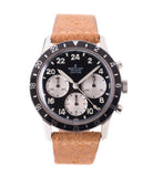 buy vintage Breitling Unitime 1765 steel chronograph Cal. 178 pilot watch for sale online at A Collected Man London UK specialist of rare watches