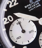 Unitime Breitling 1765 steel vintage chronograph Cal. 178 pilot watch for sale online at A Collected Man London UK specialist of rare watches