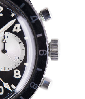 ref. 1765 chronograph Unitime Breitling steel vintage Cal. 178 pilot watch for sale online at A Collected Man London UK specialist of rare watches