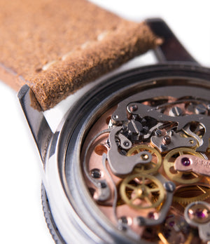 178 manual-winding Breitling Unitime 1765 steel vintage chronograph Cal. 178 pilot watch for sale online at A Collected Man London UK specialist of rare watches