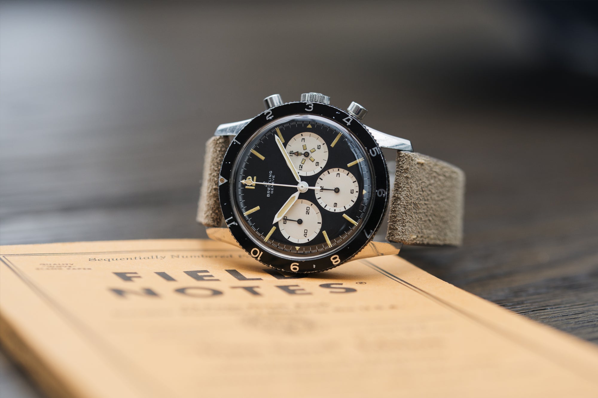 Breitling 765 AVI pilot steel vintage chronograph watch online at A Collected Man London UK specialist of rare vintage watches