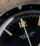 original lume Breitling 765 AVI pilot steel vintage chronograph watch online at A Collected Man London UK specialist of rare vintage watches