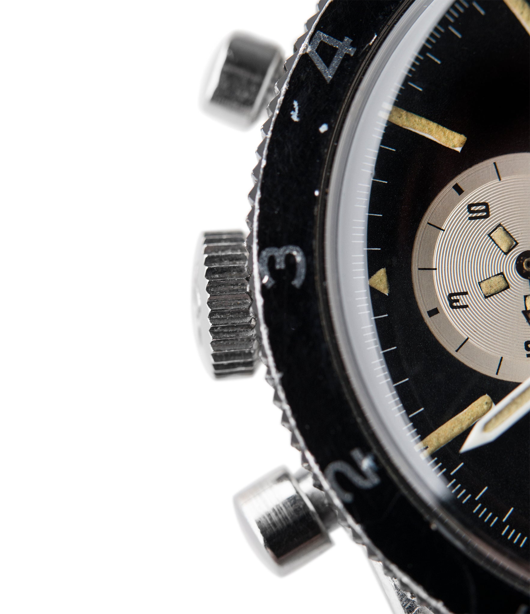 vintage chronograph Breitling 765 AVI pilot steel watch online at A Collected Man London UK specialist of rare vintage watches